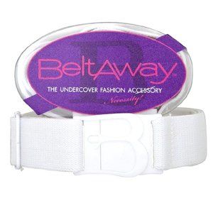 Beltaway Women's Plus Size Flat Buckle Belt One Size (16-4X) - White